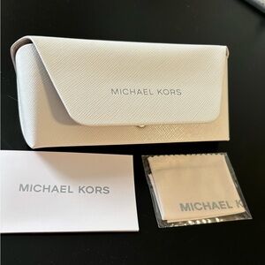 Michael Kors glasses semi hard white case brand new